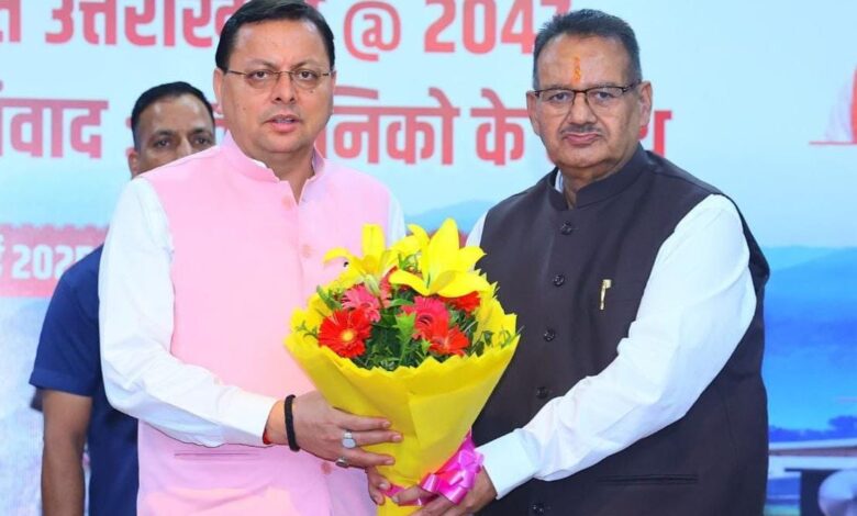 cm Dhami, Minister Joshi