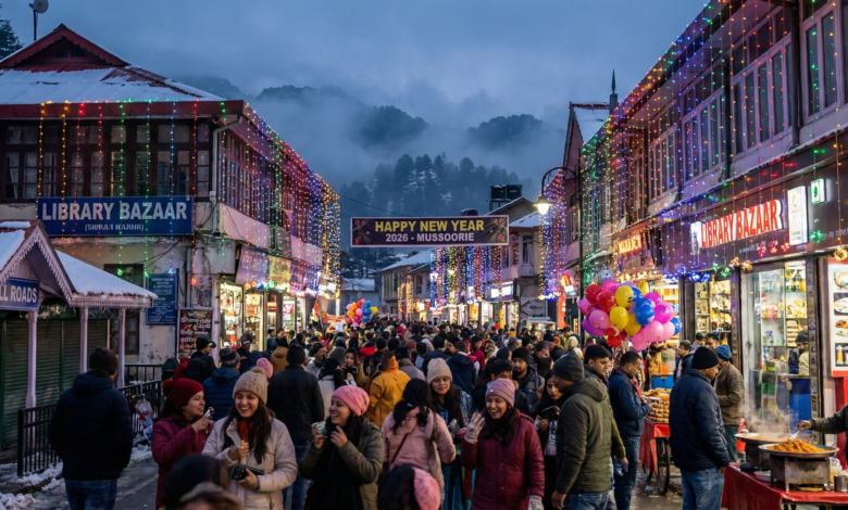 नया साल 2026: मसूरी में जश्न की तैयारियां पूरी, होटलों और बाजारों में रौनक शुरू।