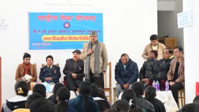 एनएसएस शिविर युवाओं में अनुशासन, राष्ट्रभक्ति और सामाजिक जिम्मेदारी का सशक्त मंच : गणेश जोशी